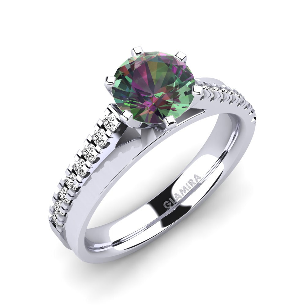 Mystic Topaz Engagement Ring Wesle 1.0 crt