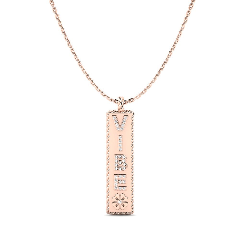 14k Rose Gold Moissanite Women's Pendant Weymouth