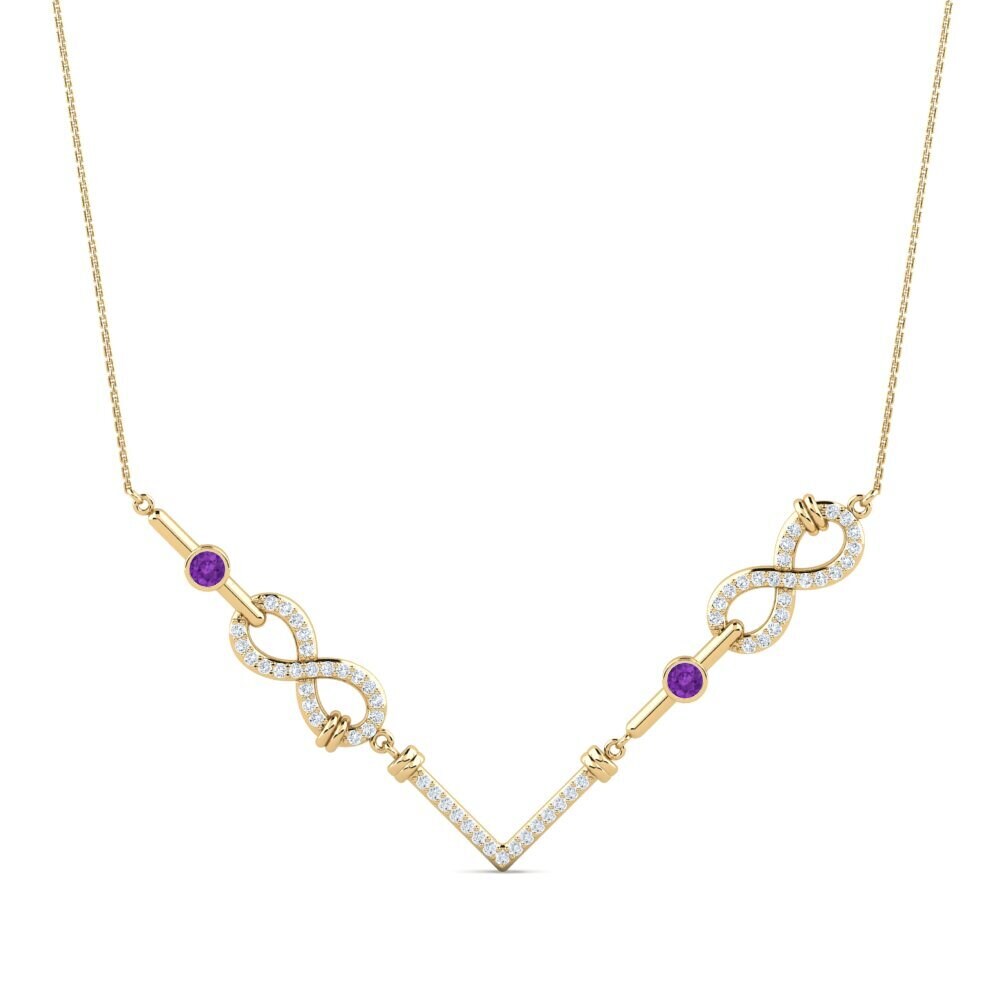 Amethyst Women's Necklace Whakaaro
