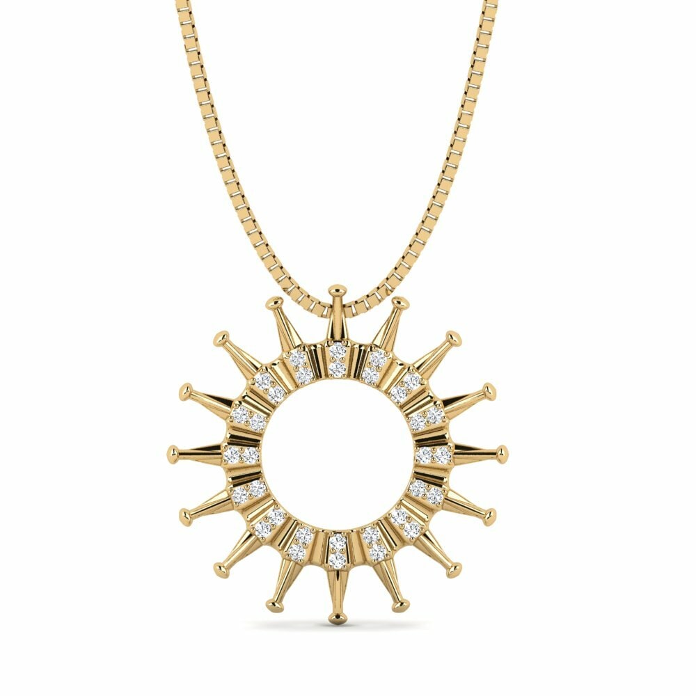 Or Jaune 9k Pendentif pour homme Wido