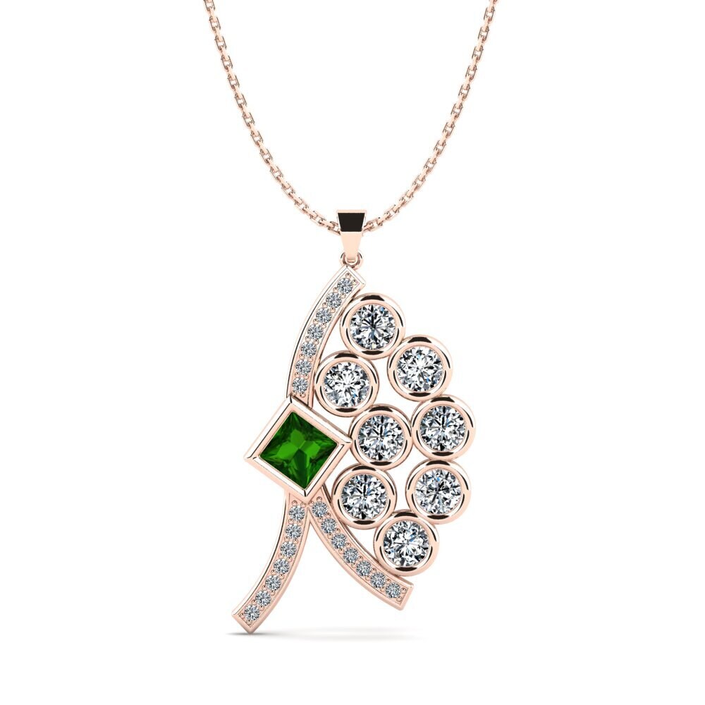 Princess Green Tourmaline Women's Pendant Willmo