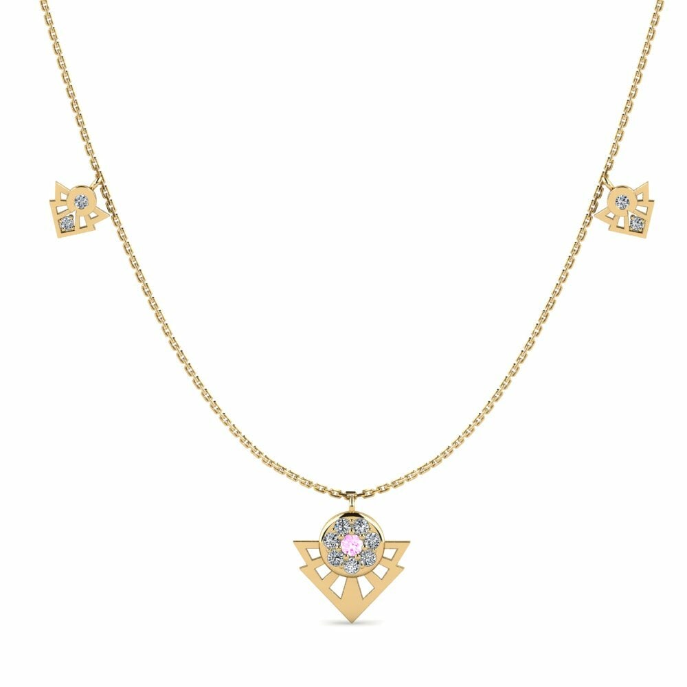 Saphir Rose Collier pour femme Wilma