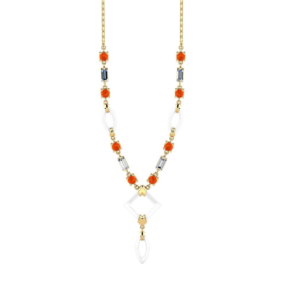 Fire Opal Women's Necklace Wilmot