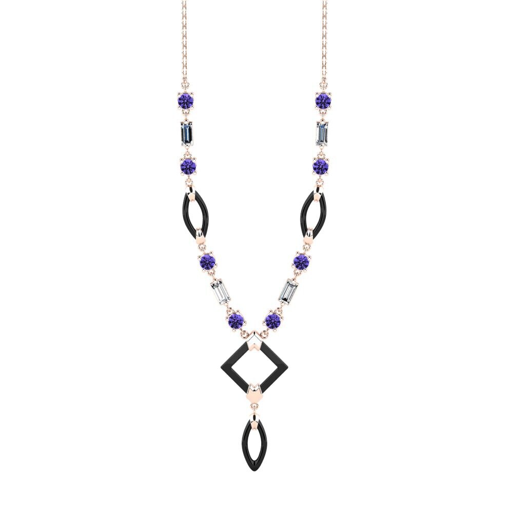 9ct Rose Gold Tanzanite Women's Necklace Wilmot