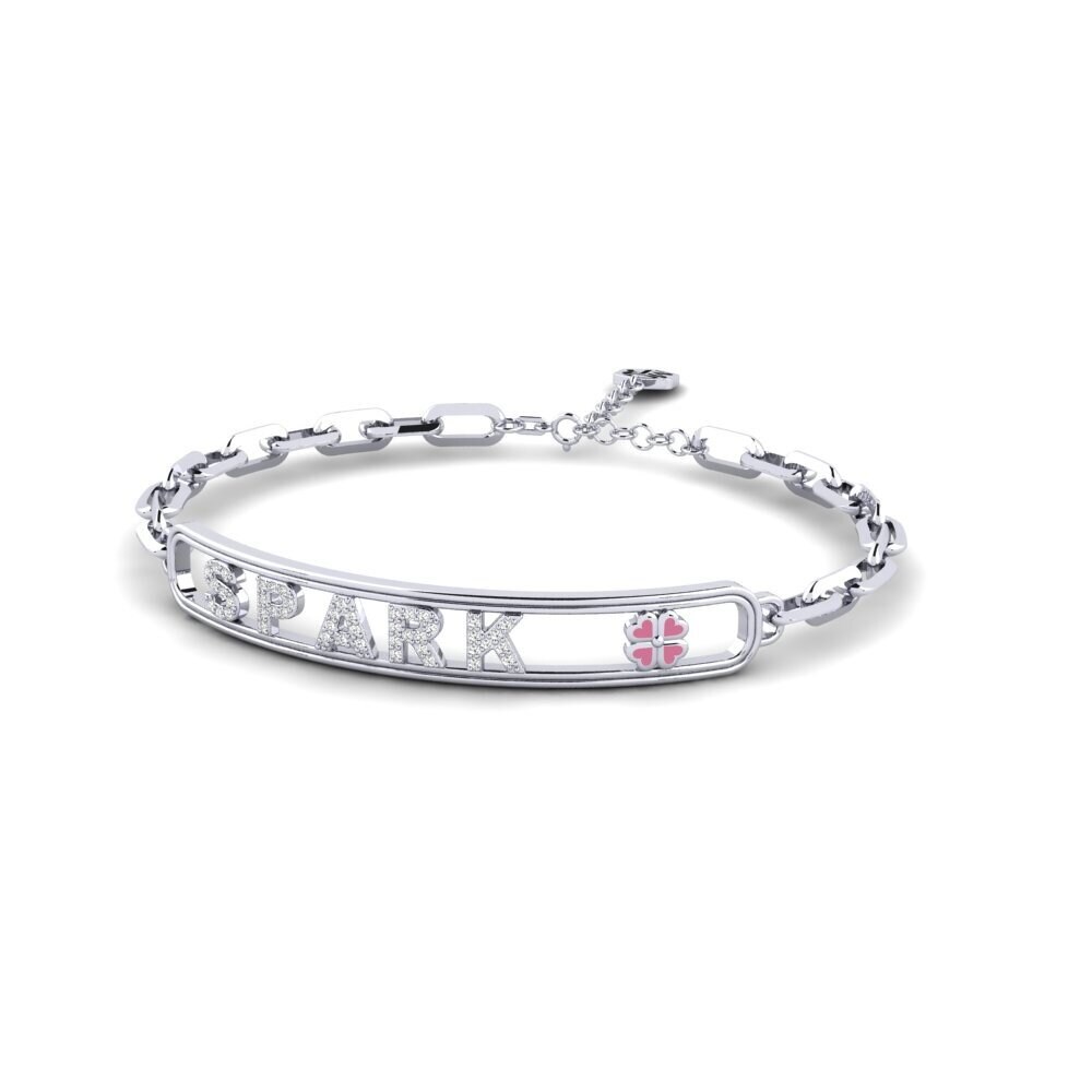 White Silver Moissanite Women's Bracelet Winlip