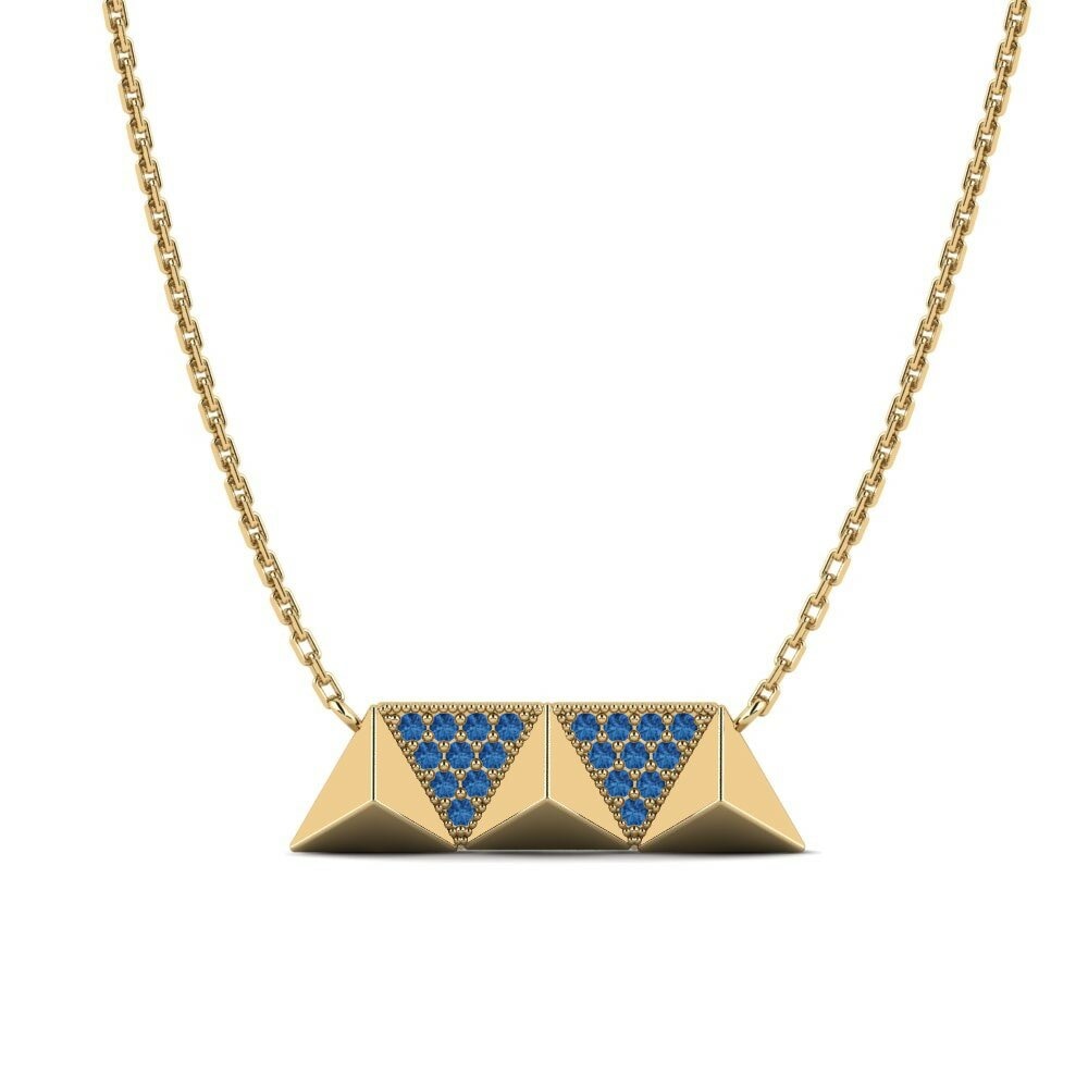 Dark Blue Zirconia Women's Necklace Winsland