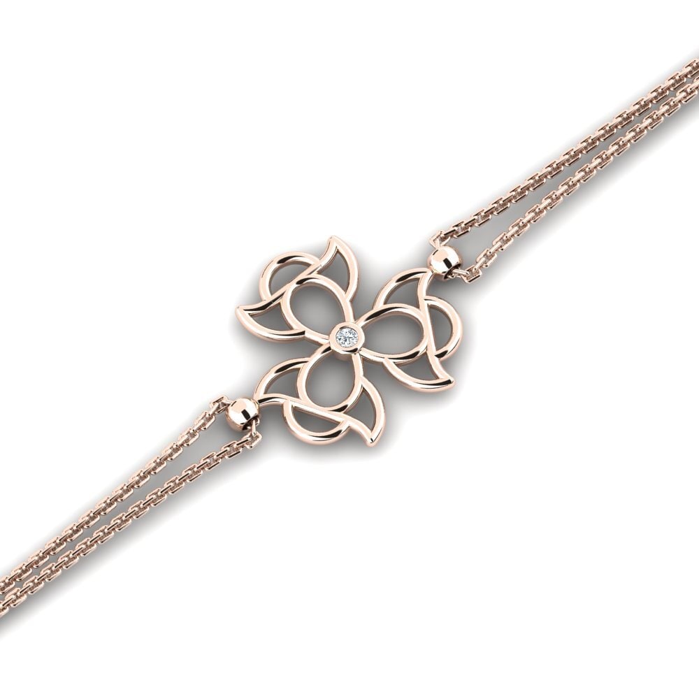 9ct Rose Gold Women's Bracelet Wintiginor