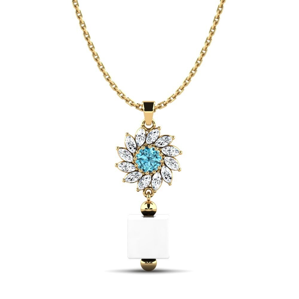 Blue Zircon Women's Pendant Wofford