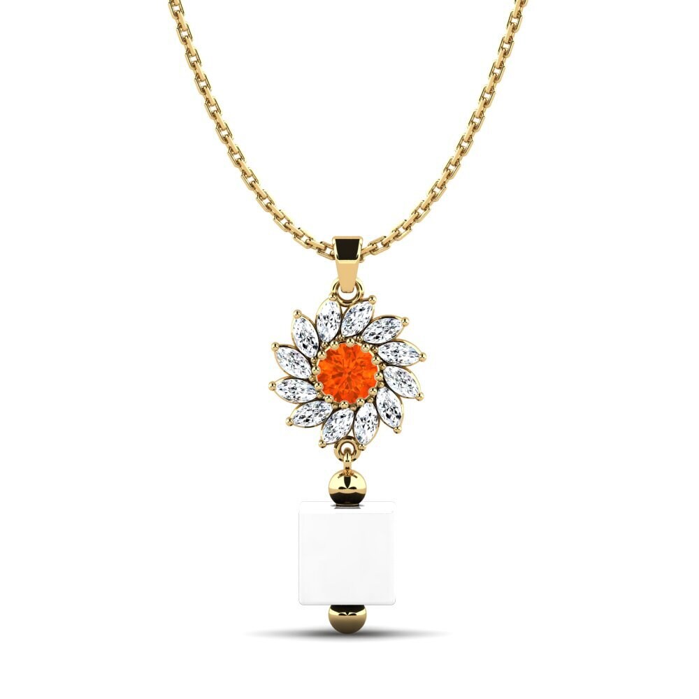 Fire Opal Women's Pendant Wofford