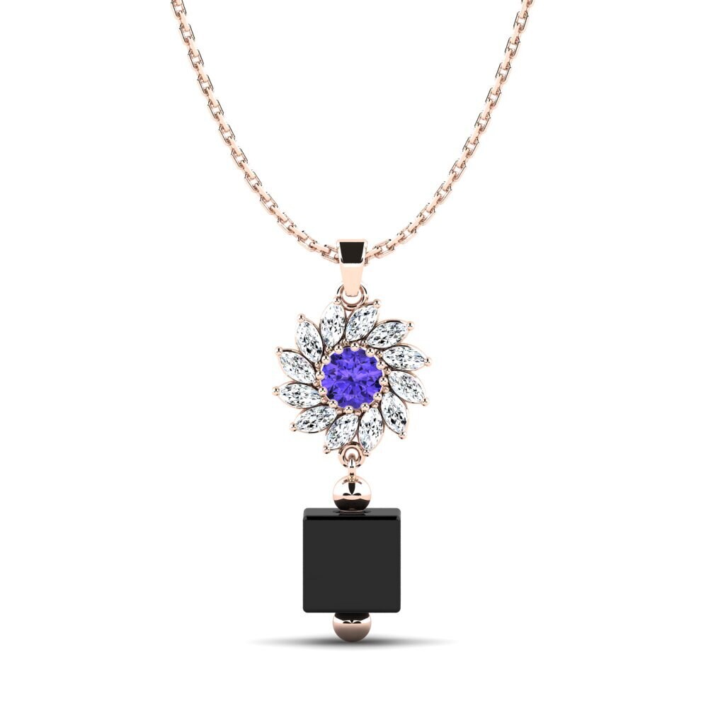 9ct Rose Gold Tanzanite Women's Pendant Wofford