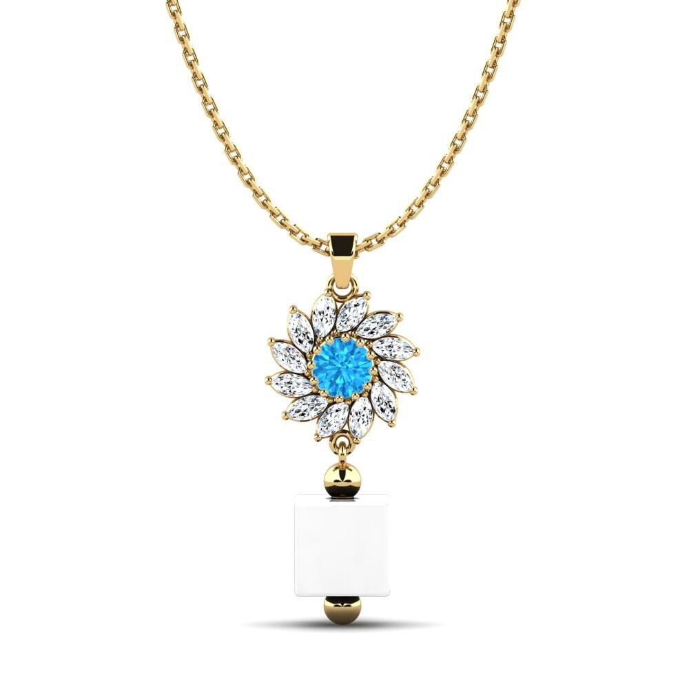 Blue Topaz Women's Pendant Wofford