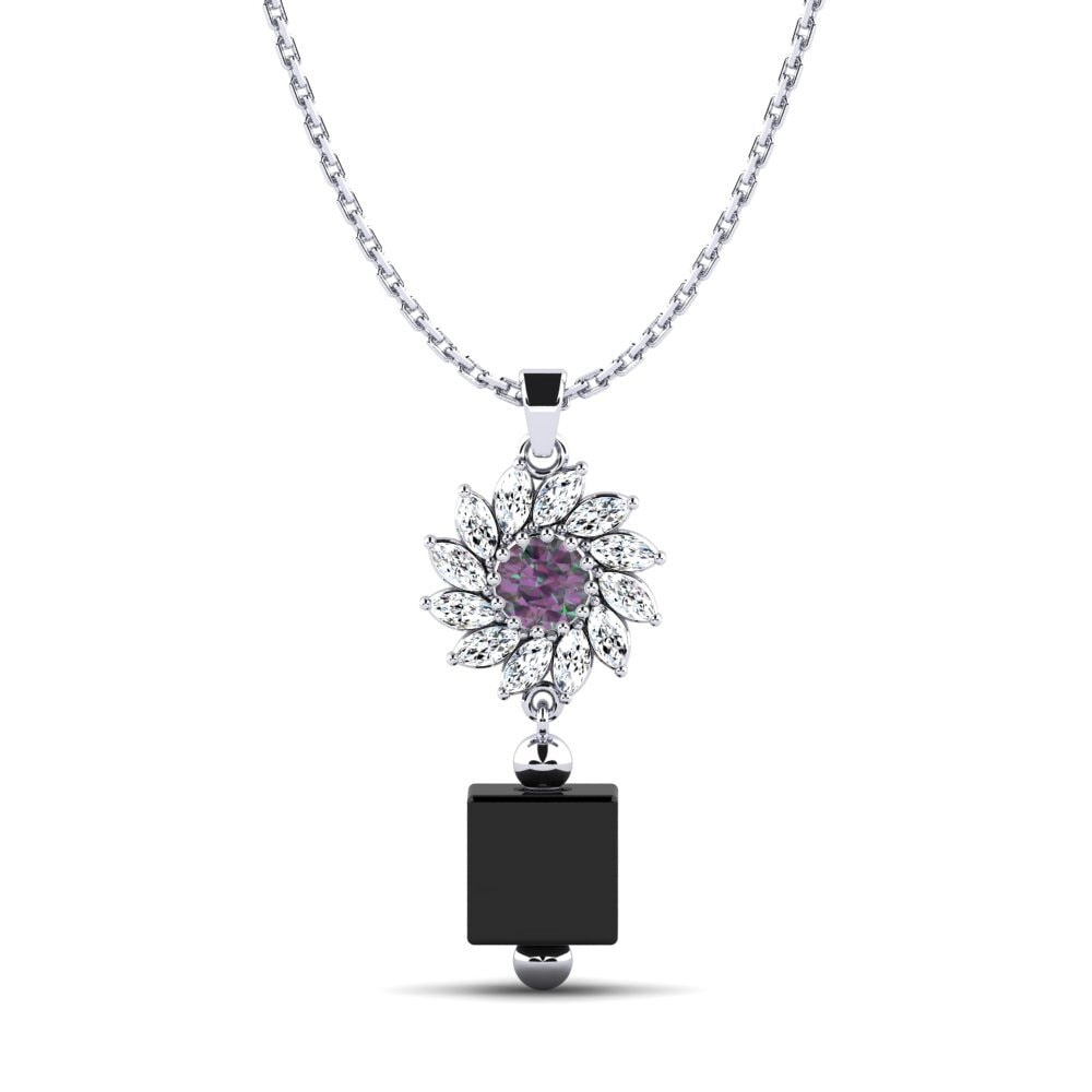 950 Platinum Mystic Topaz Women's Pendant Wofford
