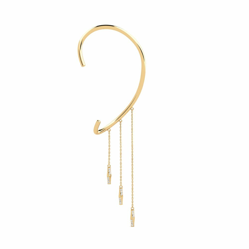 Moissanite Boucle d'oreille femme Wofiira
