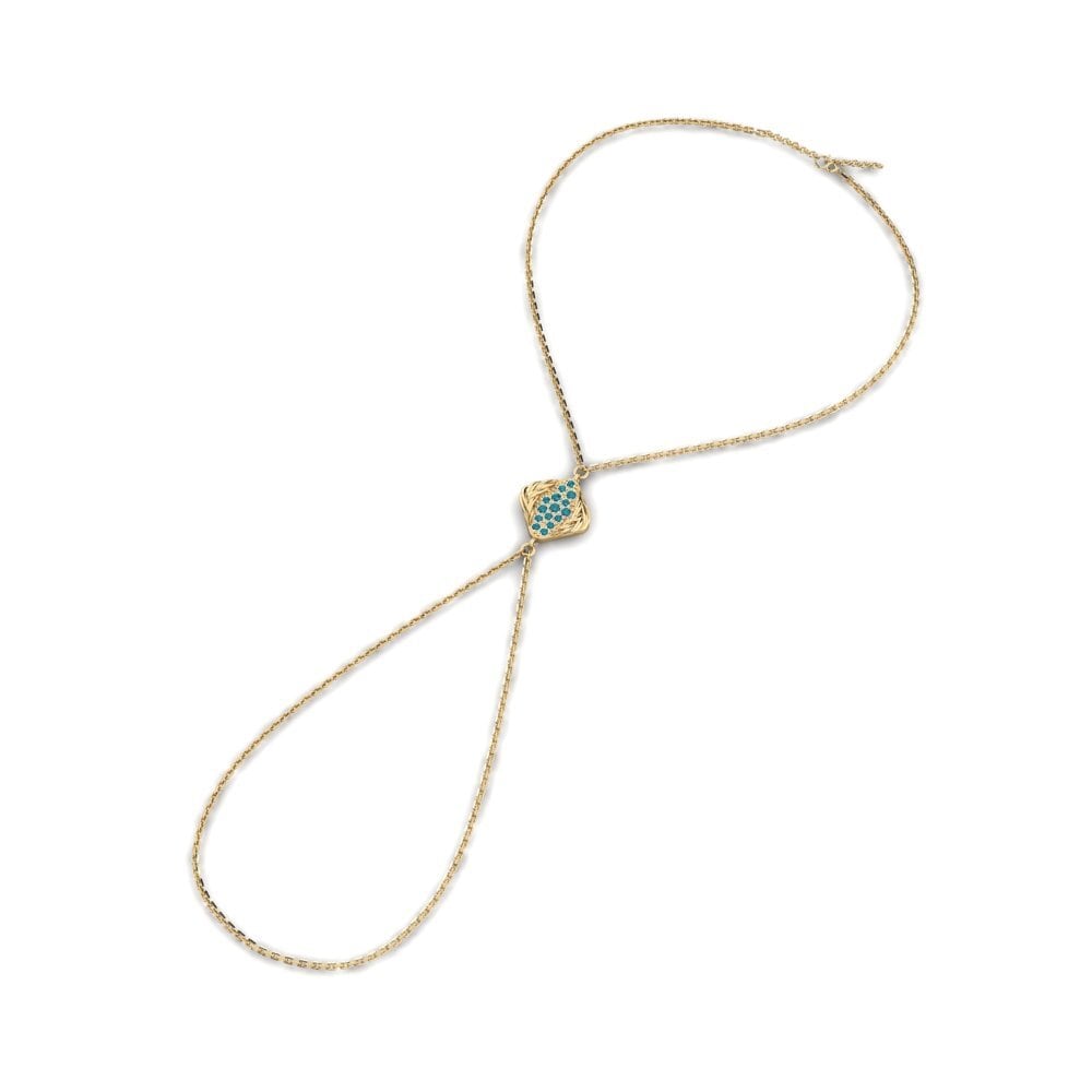 Blauer Diamant Fingerkette Wookie
