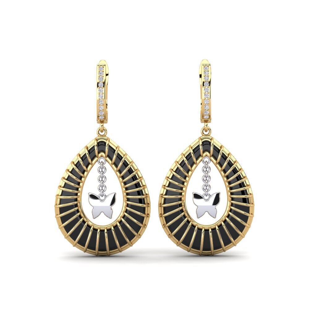 18ct Yellow & White Gold Lab Grown Diamond Women's Earring Wooten