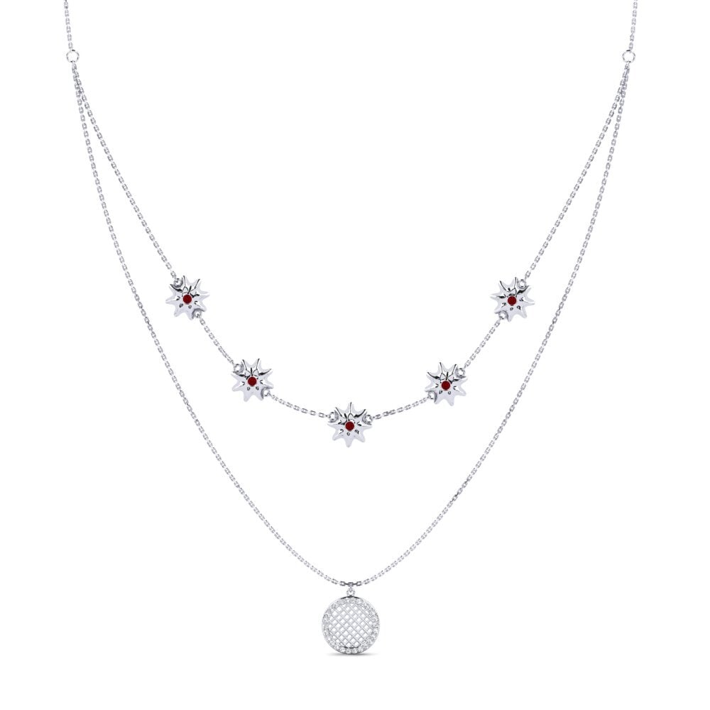 Circonita Roja Collar de Mujer Wourgic