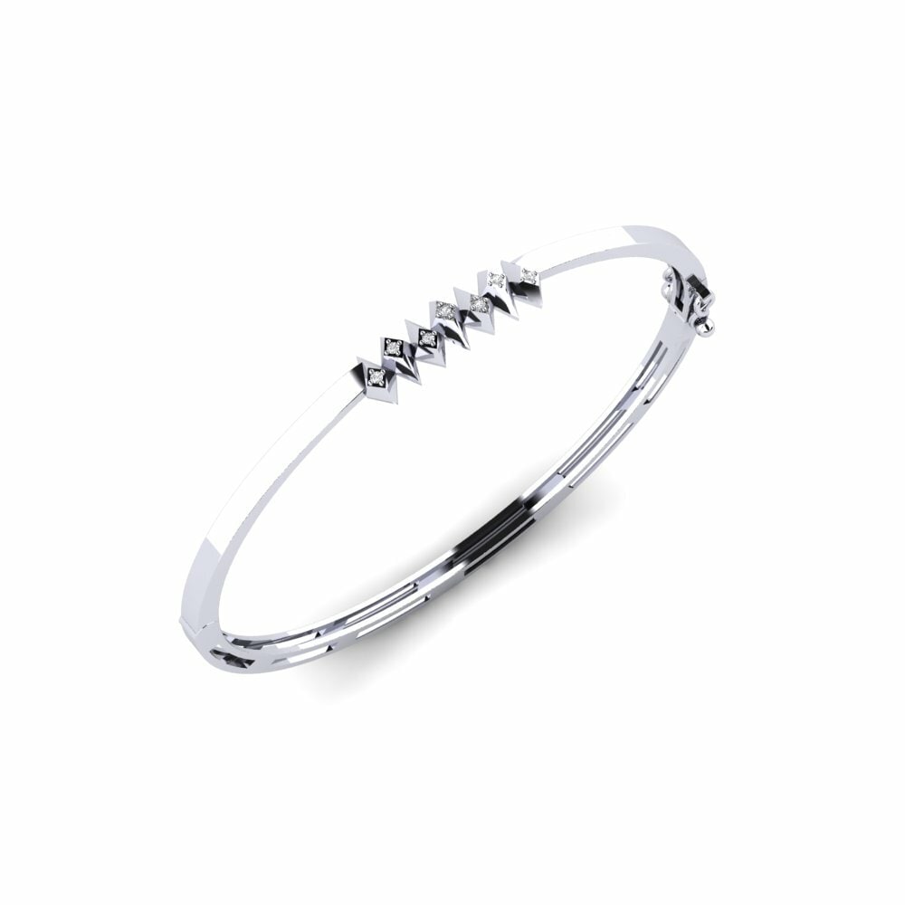 14ct White Gold Women's Bangle Wouri
