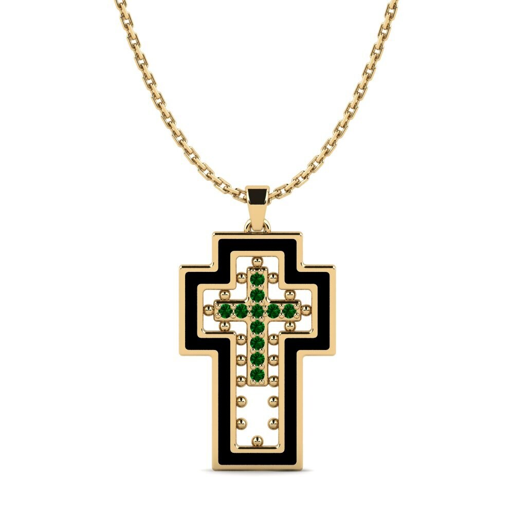 Circonita Verde Colgante de Mujer Wournse
