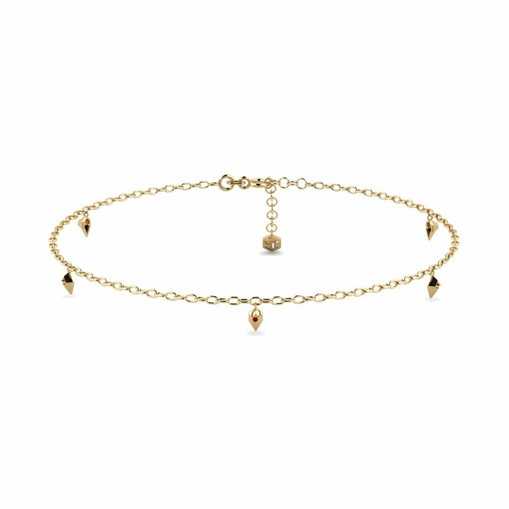 ruby-zirconia Gelang kaki wanita Wusuli