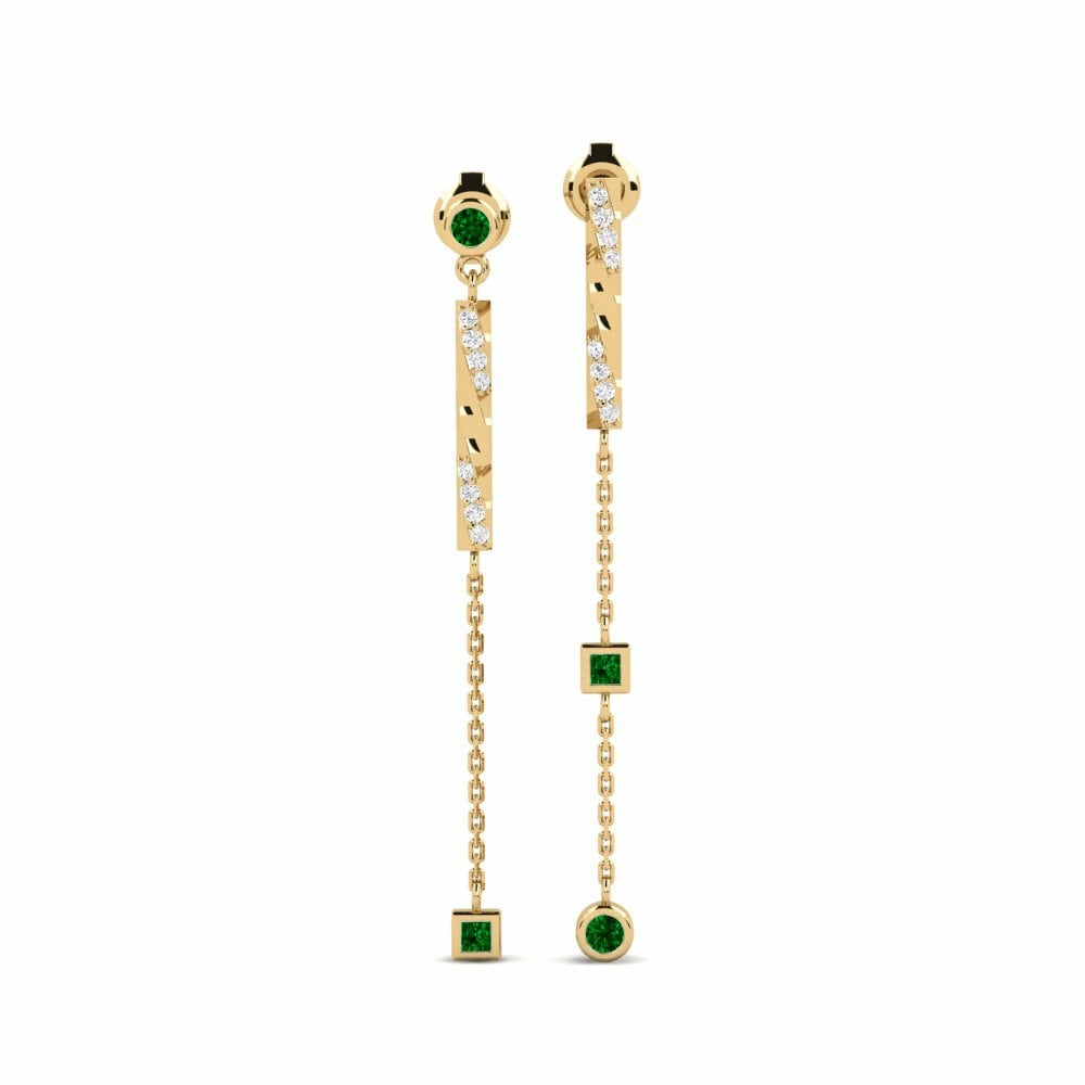 Circonita Verde Pendiente de mujer Xandalis