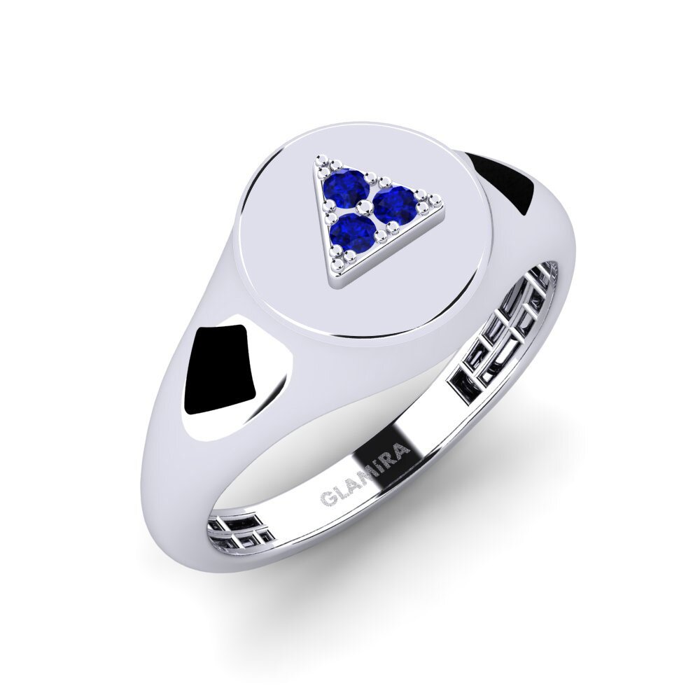 Zafiro Anillo de dedo meñique para hombre Xermata