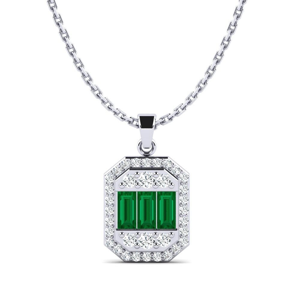 Circonita Verde Colgante de Mujer Xerxes