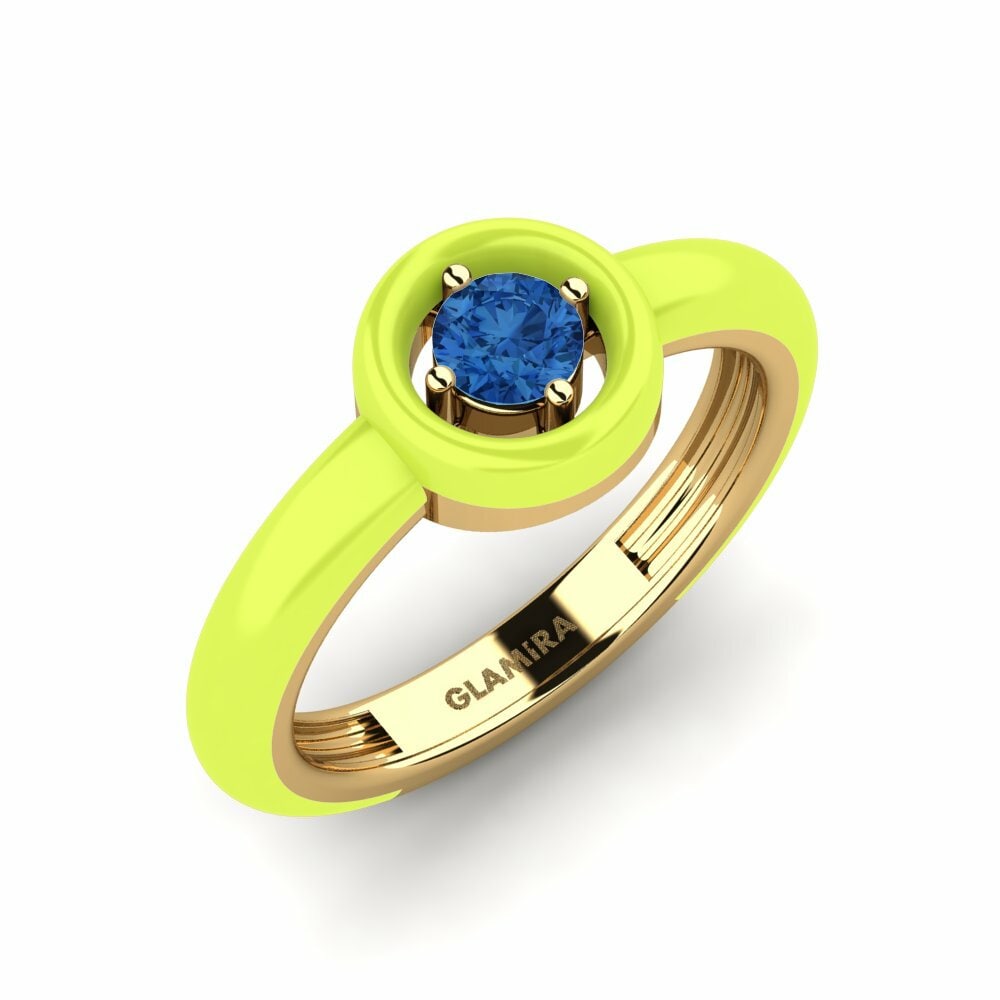 Circonita Azul Oscuro Anillo Xilli