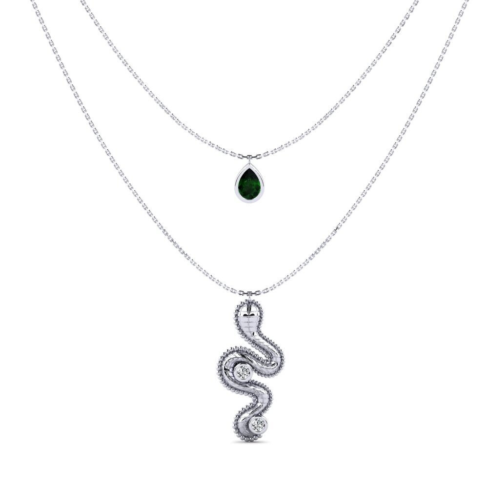 Green Tourmaline Women's Necklace Xlit