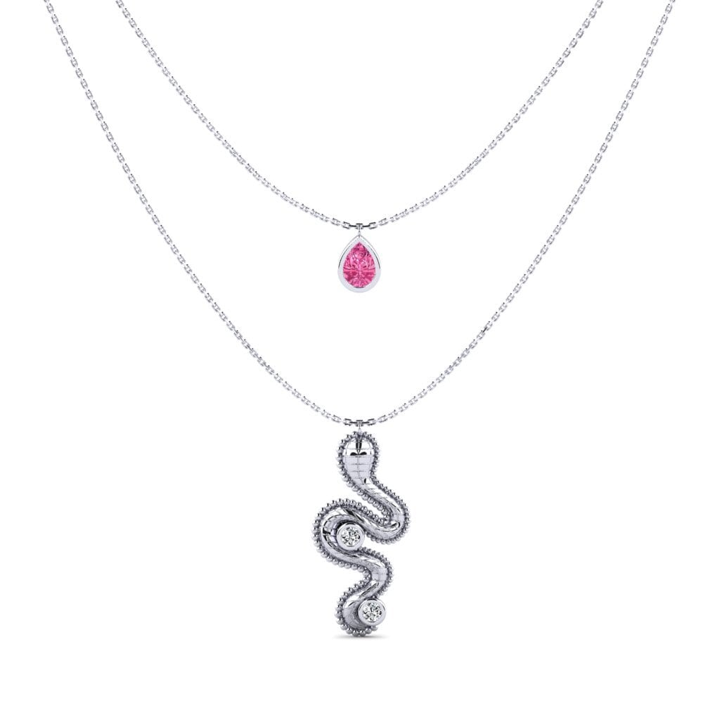 Pink Tourmaline Women's Necklace Xlit
