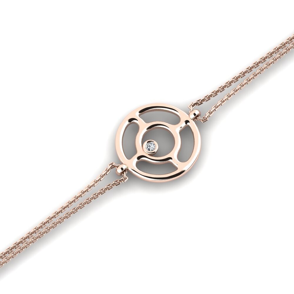 9ct Rose Gold Women's Bracelet Xueutcnon