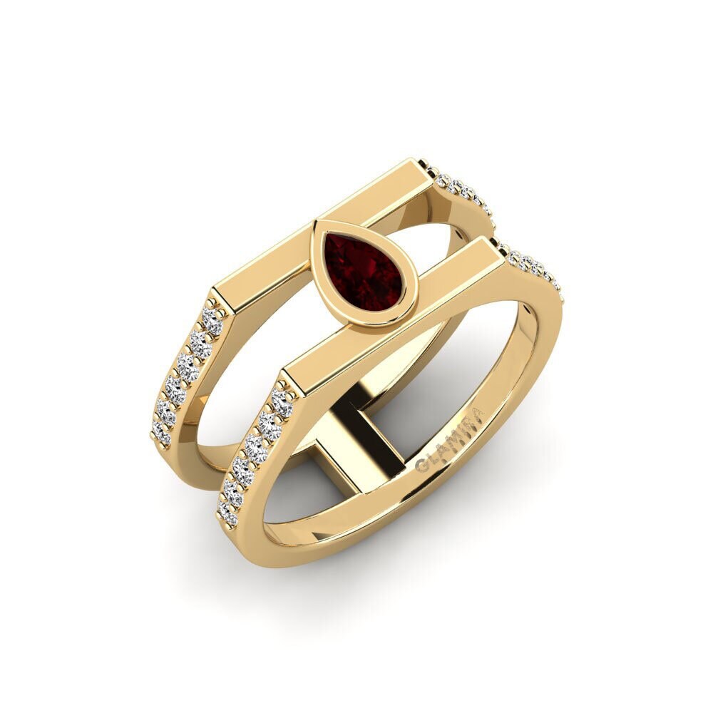 Garnet Engagement Ring Yadez