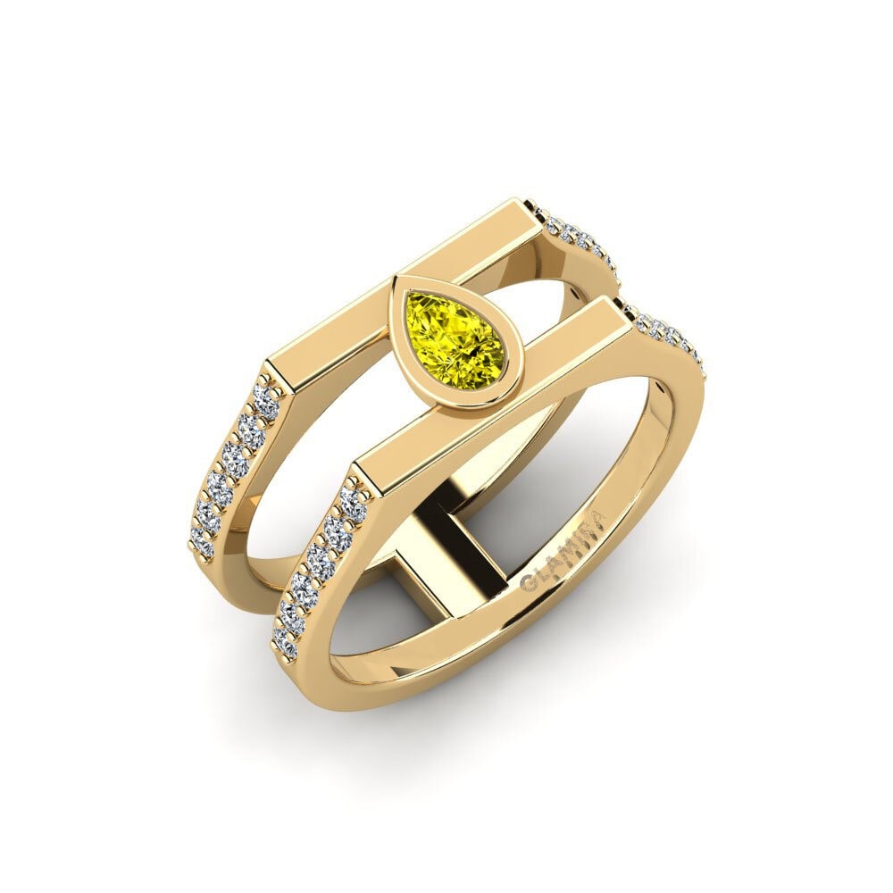 Yellow Diamond Engagement Ring Yadez