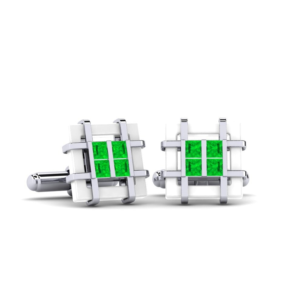 Emerald Cufflink Yager