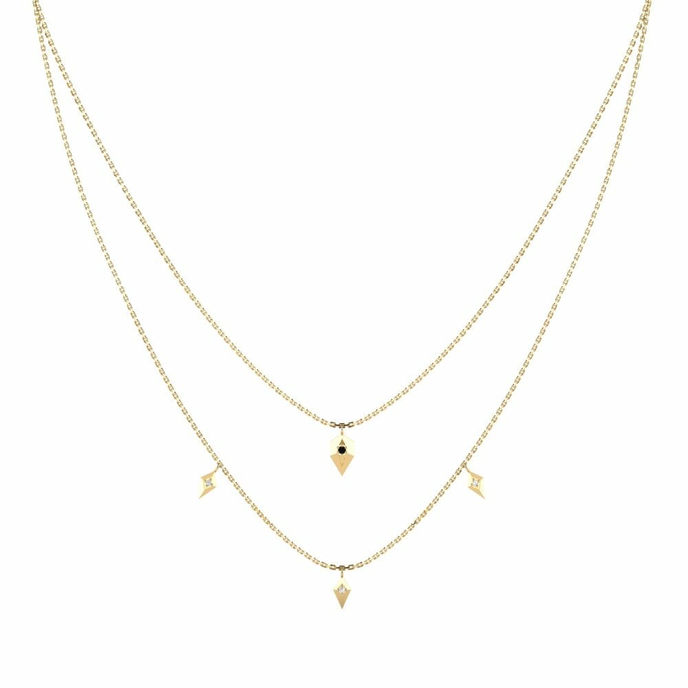 Zafiro negro Collar de Mujer Yangtzed