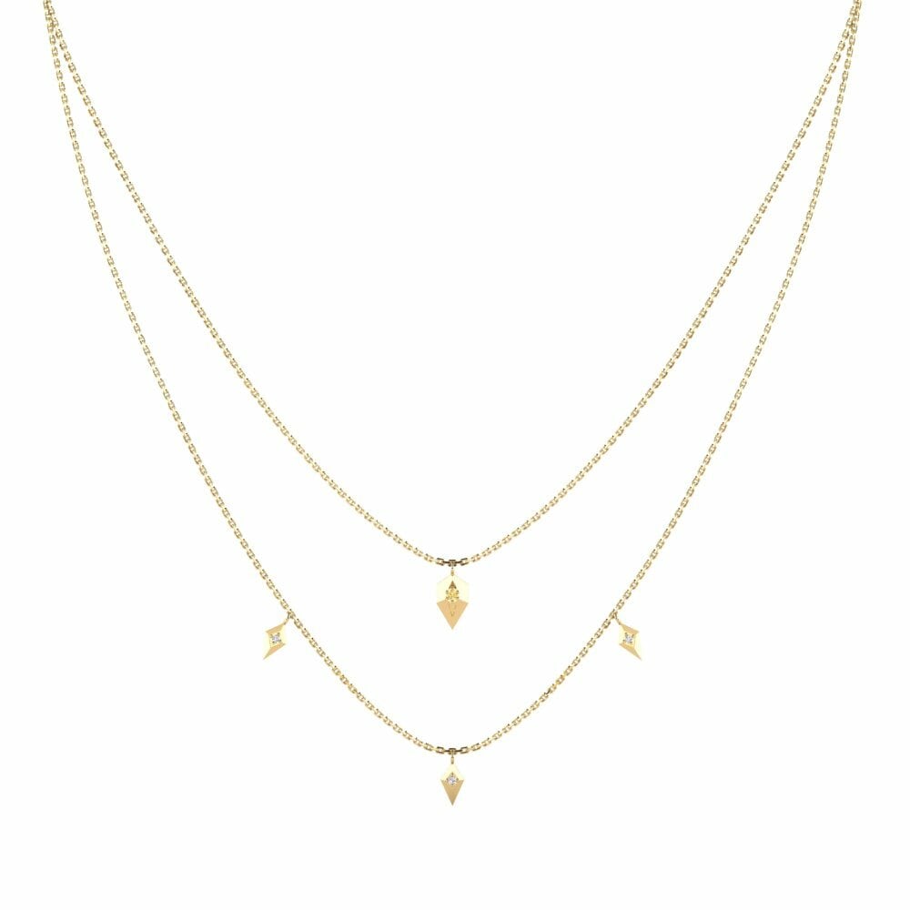 Diamante Giallo Collana da donna Yangtzed