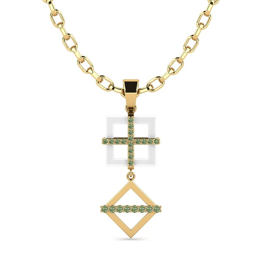 Green Diamond Men's Pendant Yank
