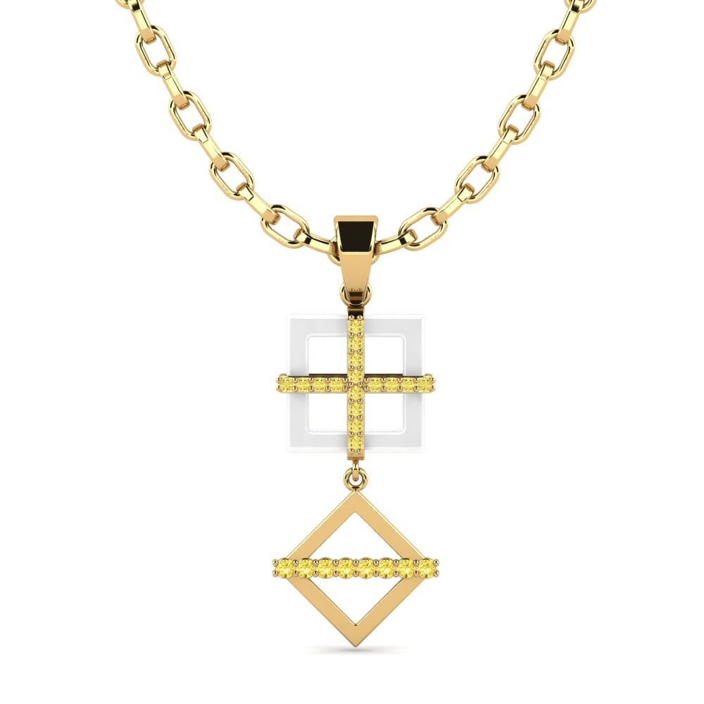 Yellow Sapphire Men's Pendant Yank