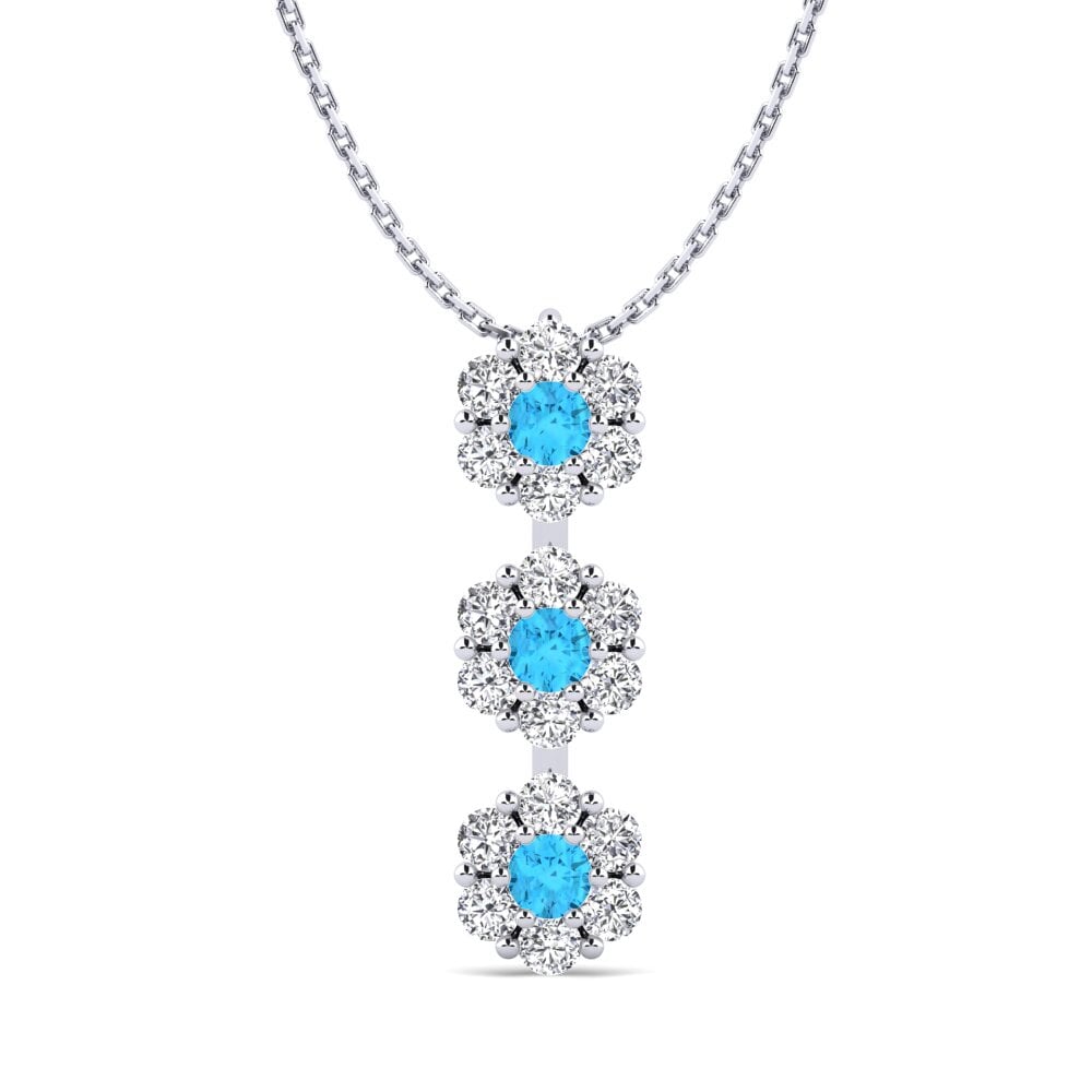 Blue Topaz Women's Pendant Yanmega