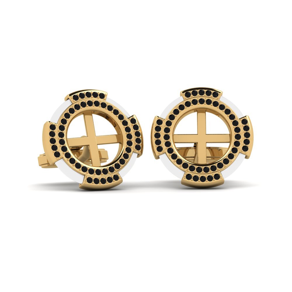 Black Diamond Cufflink Yelk