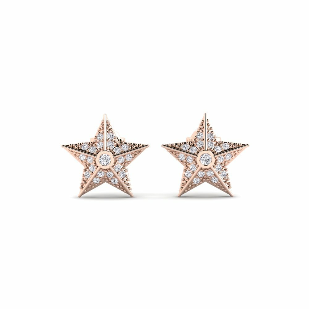 9ct Rose Gold Women's Earring Yera