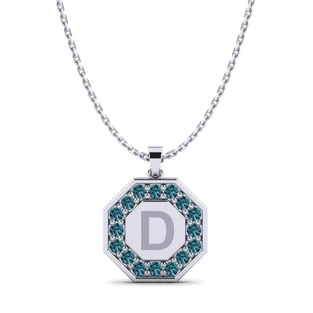 Blauer Diamant Damen anhänger Yesenia D