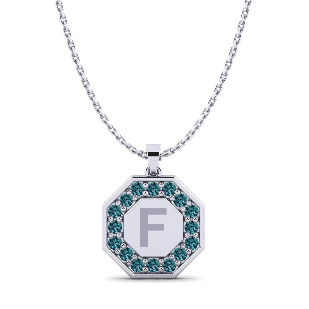Blauer Diamant Damen anhänger Yesenia F