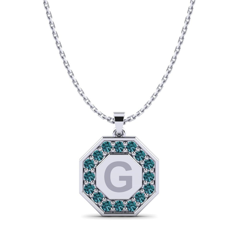 Blauer Diamant Damen anhänger Yesenia G