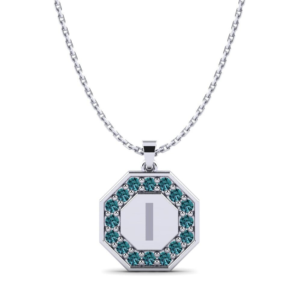 Blauer Diamant Damen anhänger Yesenia I