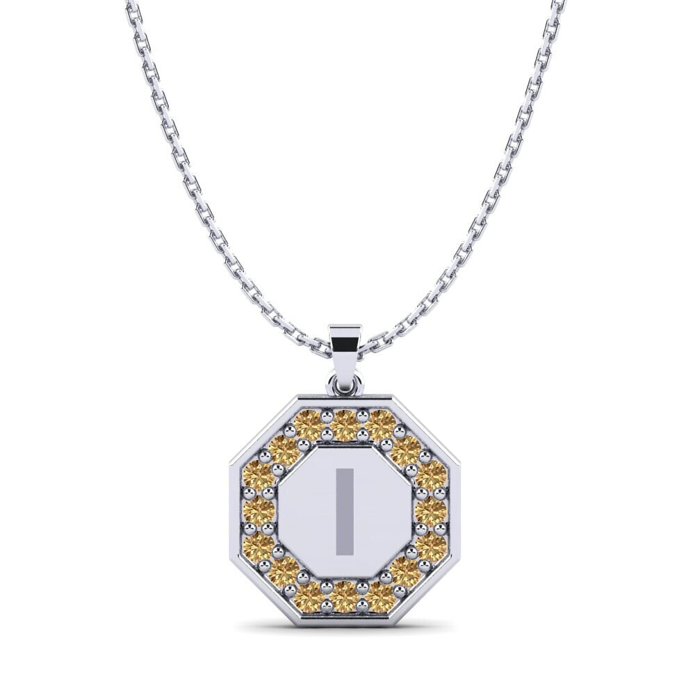 Round Brown Diamond Women's Pendant Yesenia I
