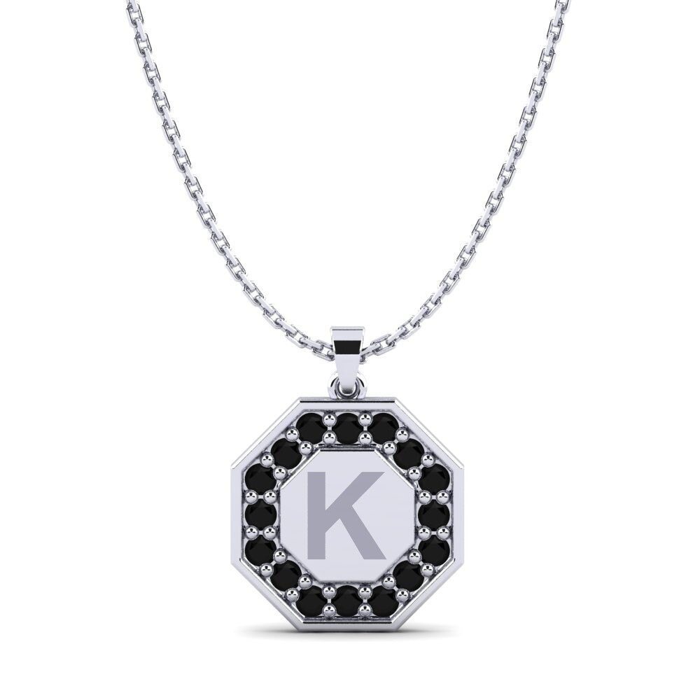 Schwarzer Diamant Damen anhänger Yesenia K