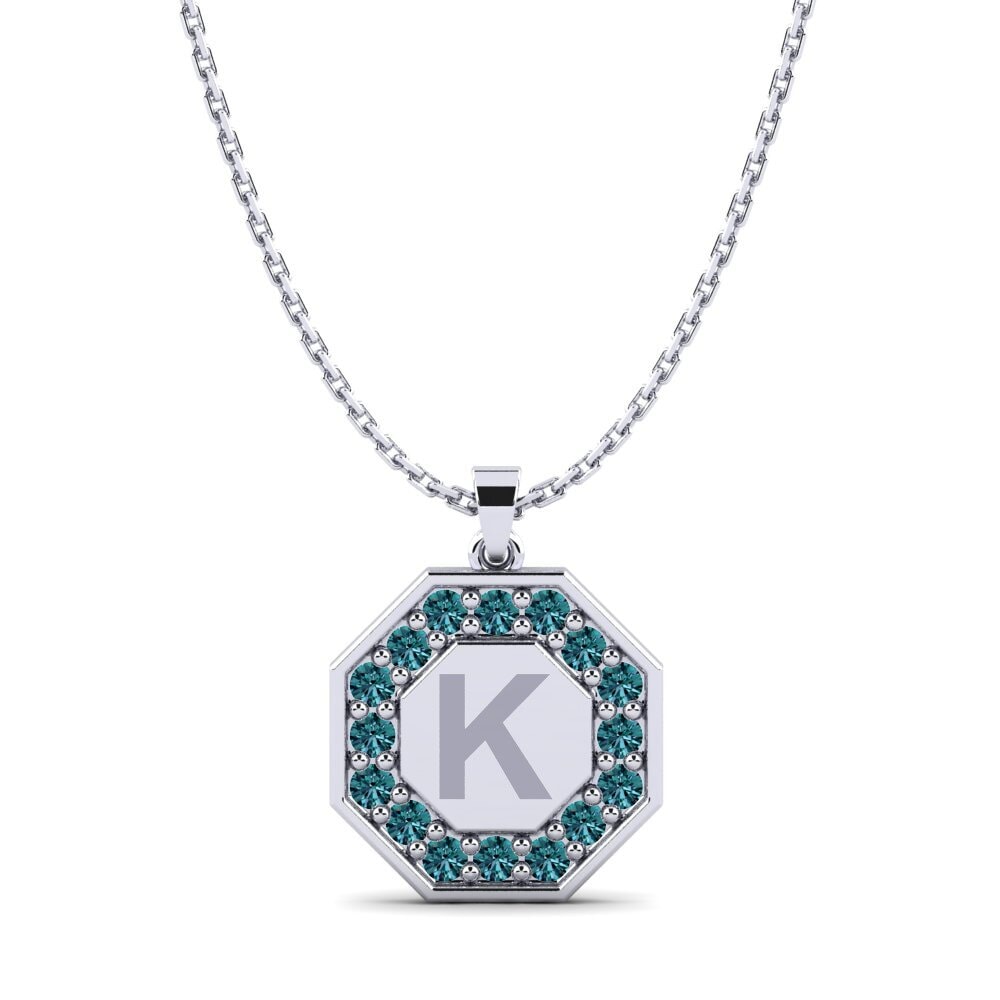 Blauer Diamant Damen anhänger Yesenia K