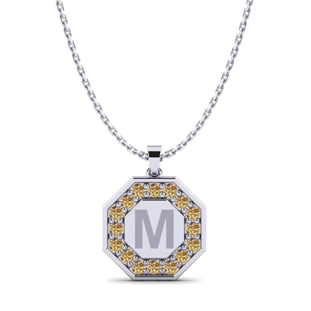 Round Brown Diamond Women's Pendant Yesenia M