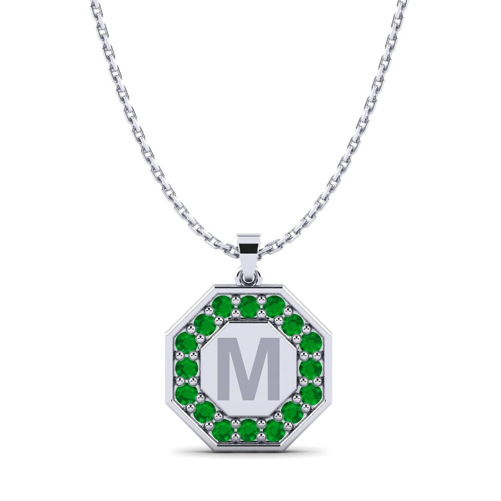 Round Emerald Women's Pendant Yesenia M