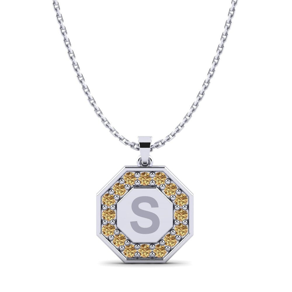 Round Brown Diamond Women's Pendant Yesenia S